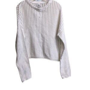 331. BDG urban outfitters scoop neck white long sleeve top size medium